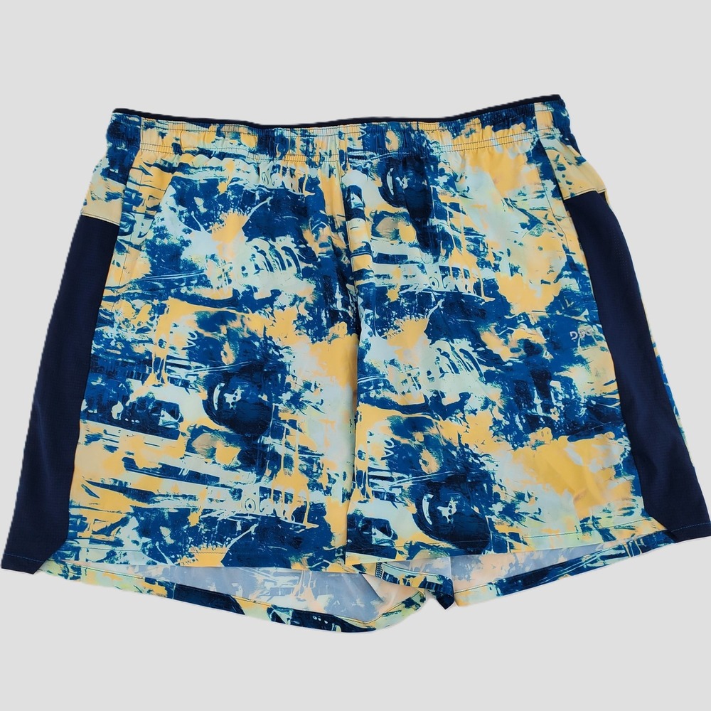 DSG 2 In 1 Stride Short Athletic Fit‎ Built In Liner Chaos Blue Gleam Mens XL